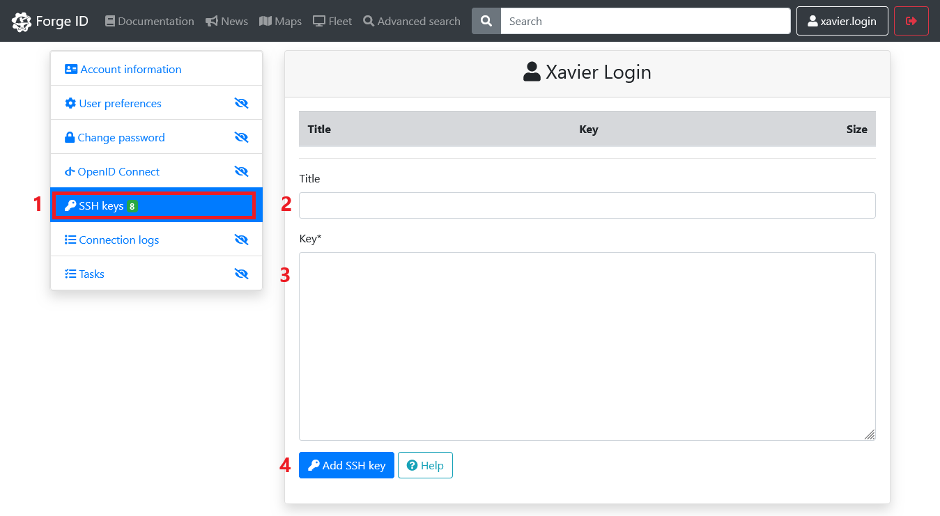 Forge SSH Keys